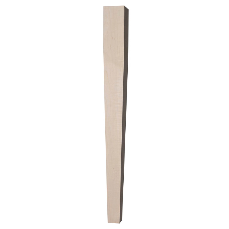 Four Sided Tapered Leg - Species:Maple Soft